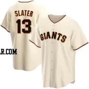 Austin Slater Men's San Francisco Giants Cream Replica Home Jersey