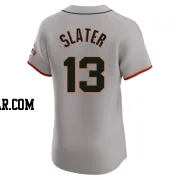 Austin Slater Men's San Francisco Giants Gray Elite Road Jersey