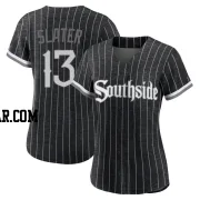 Austin Slater Women's Chicago White Sox Black Authentic 2021 City Connect Jersey