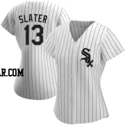 Austin Slater Women's Chicago White Sox White Authentic Home Jersey