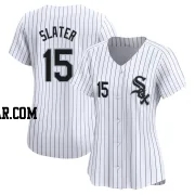 Austin Slater Women's Chicago White Sox White Limited Home Jersey