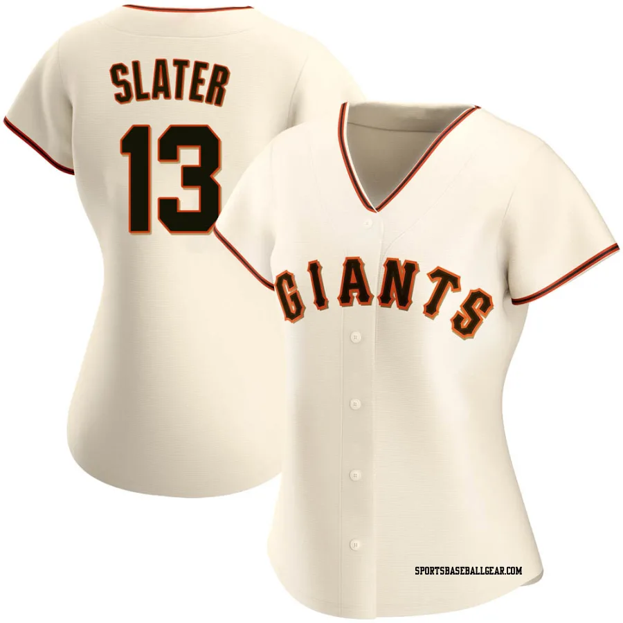 Austin Slater Women's San Francisco Giants Cream Authentic Home Jersey