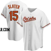 Austin Slater Youth Baltimore Orioles White Replica Home Jersey