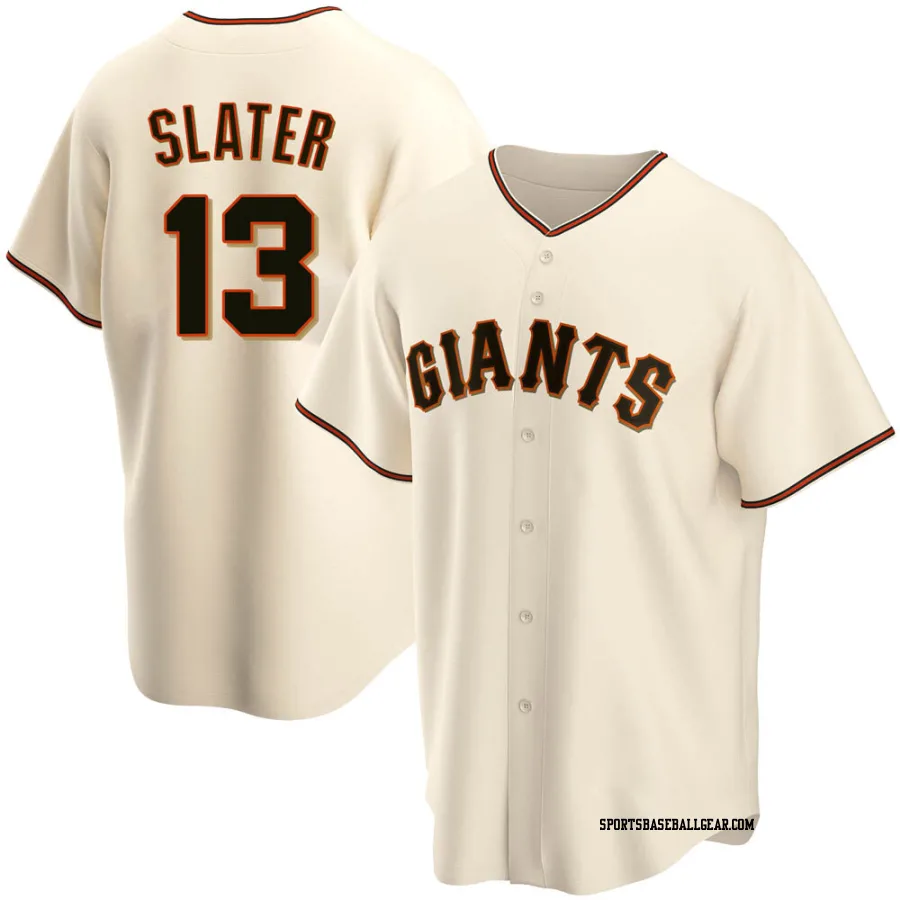 Austin Slater Youth San Francisco Giants Cream Replica Home Jersey