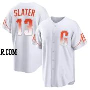 Austin Slater Youth San Francisco Giants White Replica 2021 City Connect Jersey