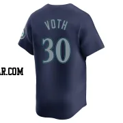 Austin Voth Men's Seattle Mariners Navy Limited Road Jersey