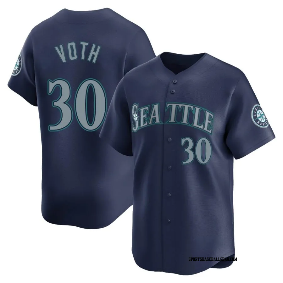 Austin Voth Men's Seattle Mariners Navy Limited Road Jersey