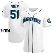 Austin Voth Men's Seattle Mariners White Authentic Home Jersey