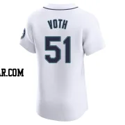 Austin Voth Men's Seattle Mariners White Elite Home Jersey