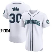 Austin Voth Men's Seattle Mariners White Elite Home Jersey