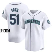 Austin Voth Men's Seattle Mariners White Limited Home Jersey