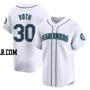 Austin Voth Men's Seattle Mariners White Limited Home Jersey