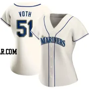 Austin Voth Women's Seattle Mariners Cream Authentic Alternate Jersey