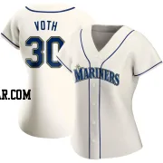 Austin Voth Women's Seattle Mariners Cream Authentic Alternate Jersey