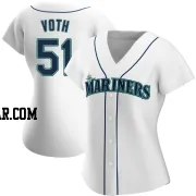 Austin Voth Women's Seattle Mariners White Authentic Home Jersey