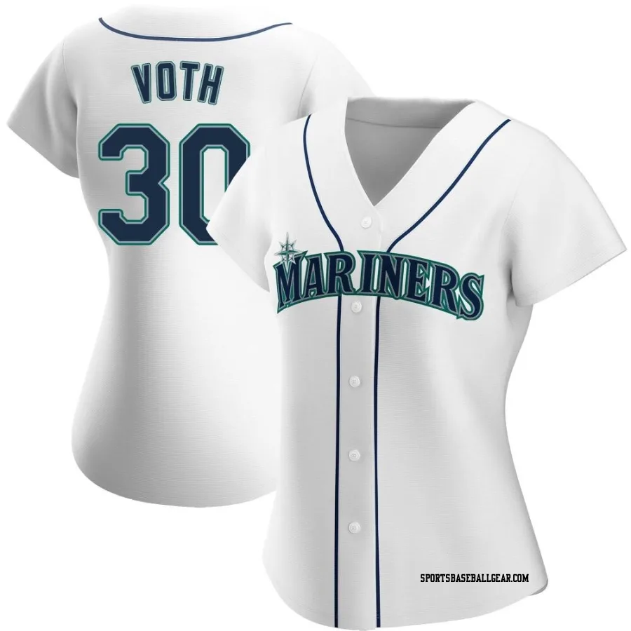 Austin Voth Women's Seattle Mariners White Authentic Home Jersey