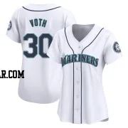 Austin Voth Women's Seattle Mariners White Limited Home Jersey