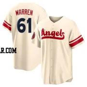 Austin Warren Men's Los Angeles Angels Cream Replica 2022 City Connect Jersey