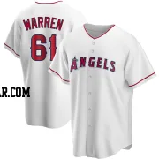 Austin Warren Men's Los Angeles Angels White Replica Home Jersey