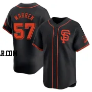 Austin Warren Men's San Francisco Giants Black Limited Alternate Jersey