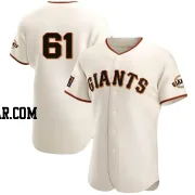 Austin Warren Men's San Francisco Giants Cream Authentic Home Jersey