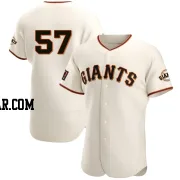 Austin Warren Men's San Francisco Giants Cream Authentic Home Jersey