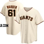 Austin Warren Men's San Francisco Giants Cream Replica Home Jersey