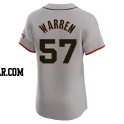 Austin Warren Men's San Francisco Giants Gray Elite Road Jersey