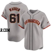 Austin Warren Men's San Francisco Giants Gray Limited Away Jersey