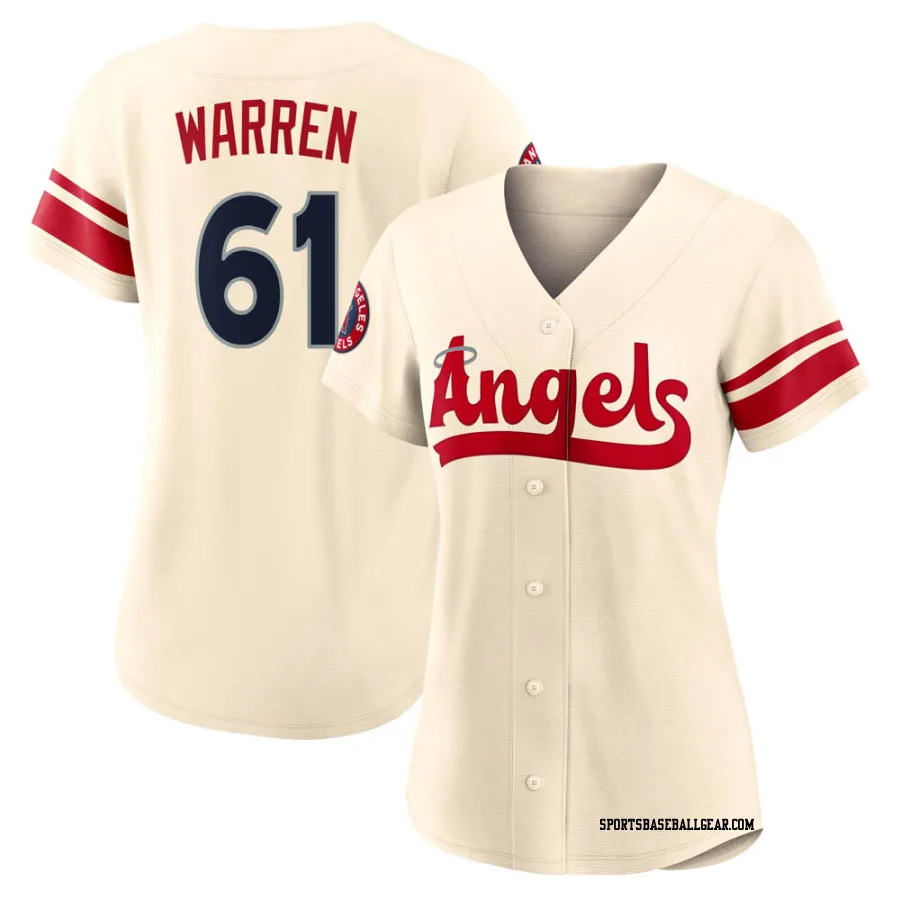 Austin Warren Women's Los Angeles Angels Cream Authentic 2022 City Connect Jersey