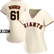 Austin Warren Women's San Francisco Giants Cream Authentic Home Jersey