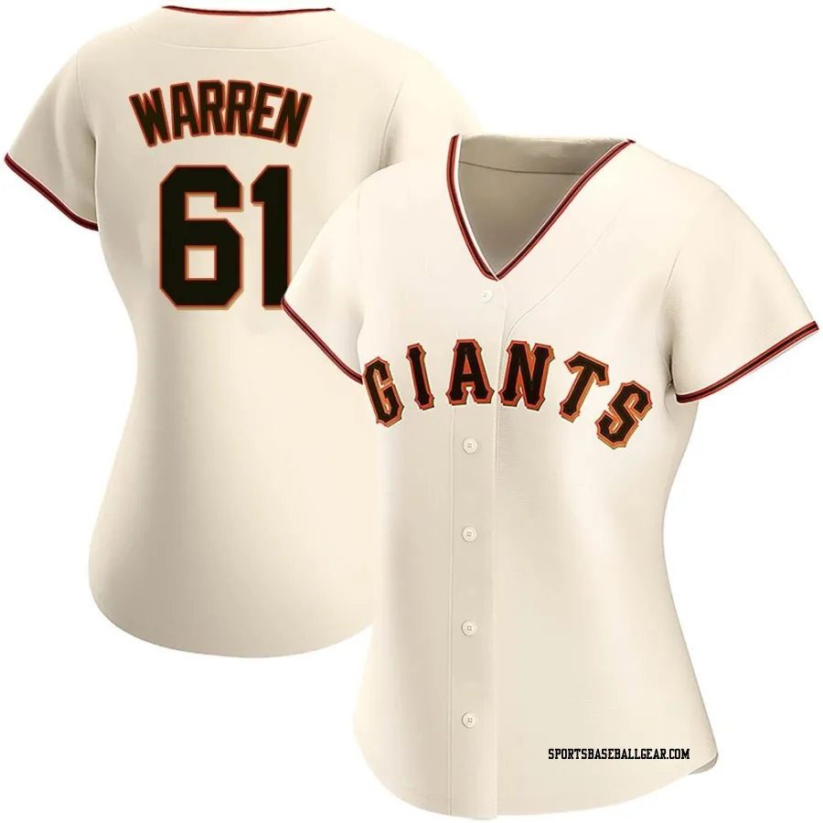 Austin Warren Women's San Francisco Giants Cream Authentic Home Jersey