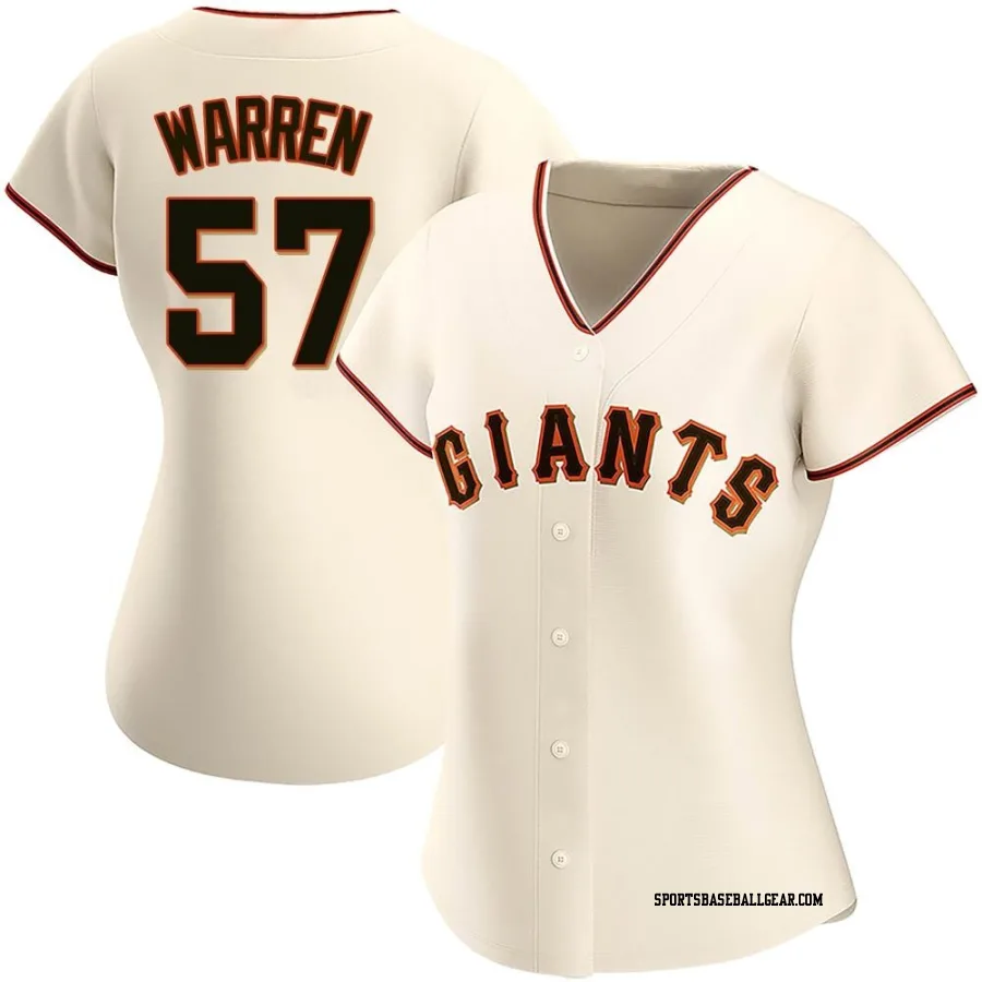 Austin Warren Women's San Francisco Giants Cream Authentic Home Jersey