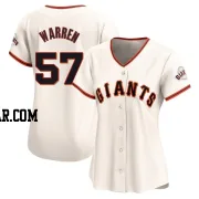 Austin Warren Women's San Francisco Giants Cream Limited Home Jersey