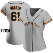 Austin Warren Women's San Francisco Giants Gray Authentic Road Jersey