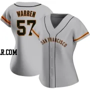 Austin Warren Women's San Francisco Giants Gray Authentic Road Jersey