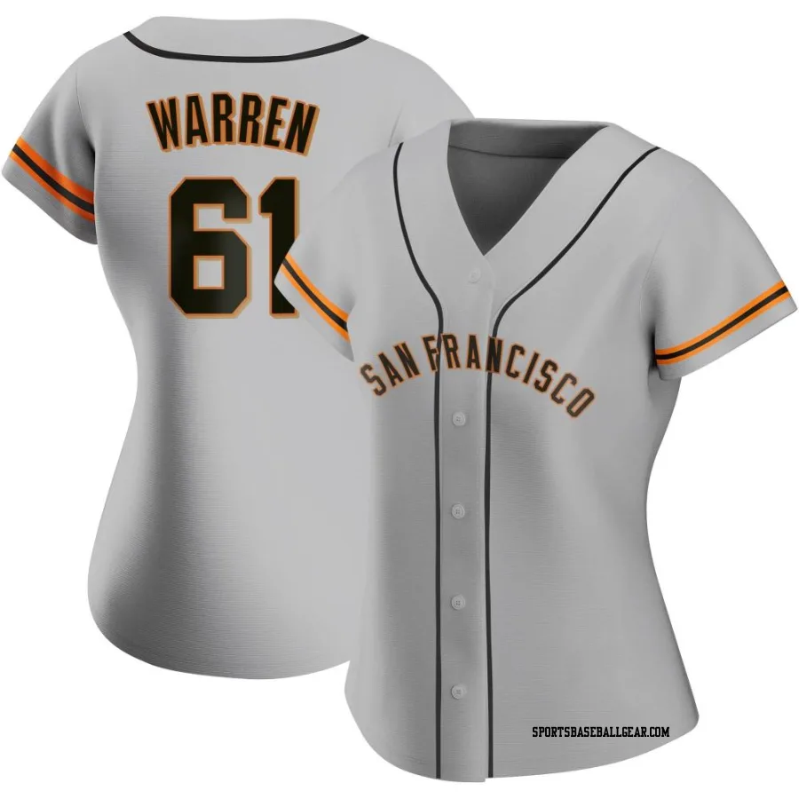 Austin Warren Women's San Francisco Giants Gray Replica Road Jersey