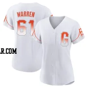 Austin Warren Women's San Francisco Giants White Authentic 2021 City Connect Jersey