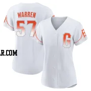 Austin Warren Women's San Francisco Giants White Authentic 2021 City Connect Jersey