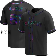 Austin Warren Youth San Francisco Giants Black Holographic Replica Alternate Jersey