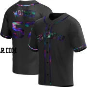 Austin Warren Youth San Francisco Giants Black Holographic Replica Alternate Jersey