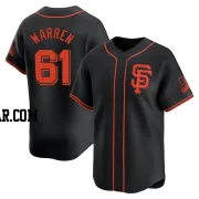 Austin Warren Youth San Francisco Giants Black Limited Alternate Jersey