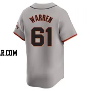 Austin Warren Youth San Francisco Giants Gray Limited Away Jersey