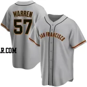 Austin Warren Youth San Francisco Giants Gray Replica Road Jersey