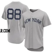 Austin Wells Men's New York Yankees Gray Authentic 2021 Field of Dreams Jersey