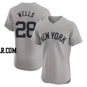 Austin Wells Men's New York Yankees Gray Elite Road Jersey