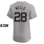 Austin Wells Men's New York Yankees Gray Elite Road Jersey