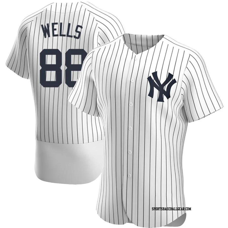 Austin Wells Men's New York Yankees White Authentic Home Jersey