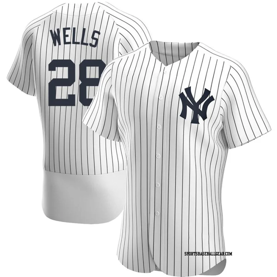 Austin Wells Men's New York Yankees White Authentic Home Jersey