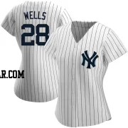 Austin Wells Women's New York Yankees White Authentic Home Name Jersey